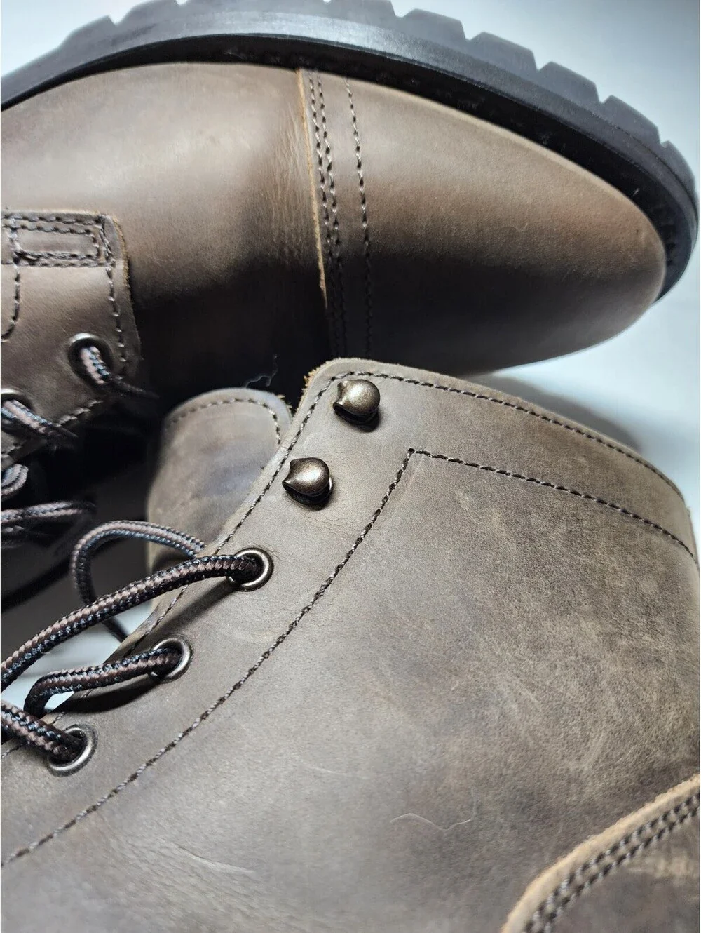 Thursday Boot Co Captains Size 13.5 Men's Brown Leather Lace Up